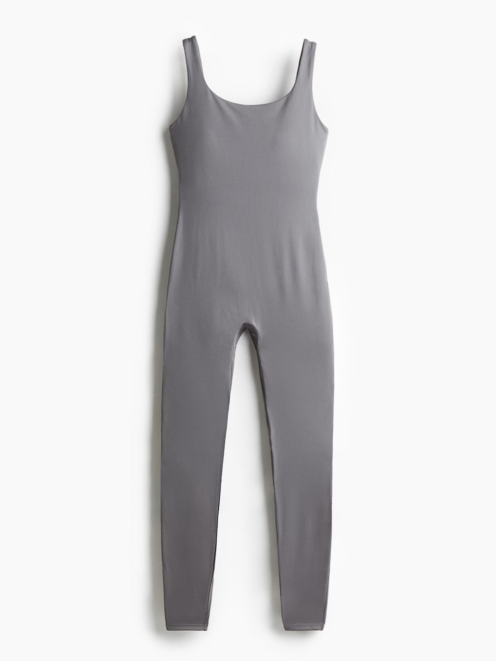 H&M Women's Sleeveless Gray Fitted Jumpsuit